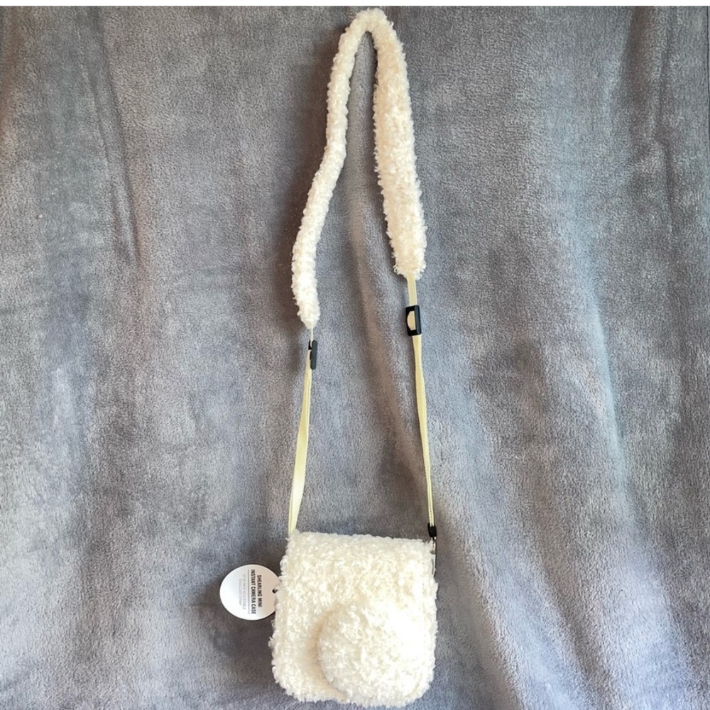 NWT Urban Outfitters Shearling Mini Instant Camera Case